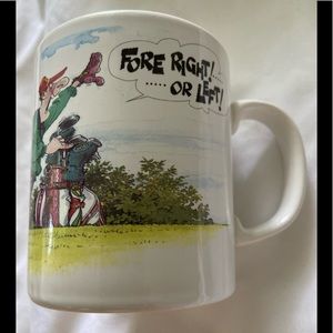 80s Vintage Golf MUG Funny Side Of Golf Gordon Fraser golfers graphic art design